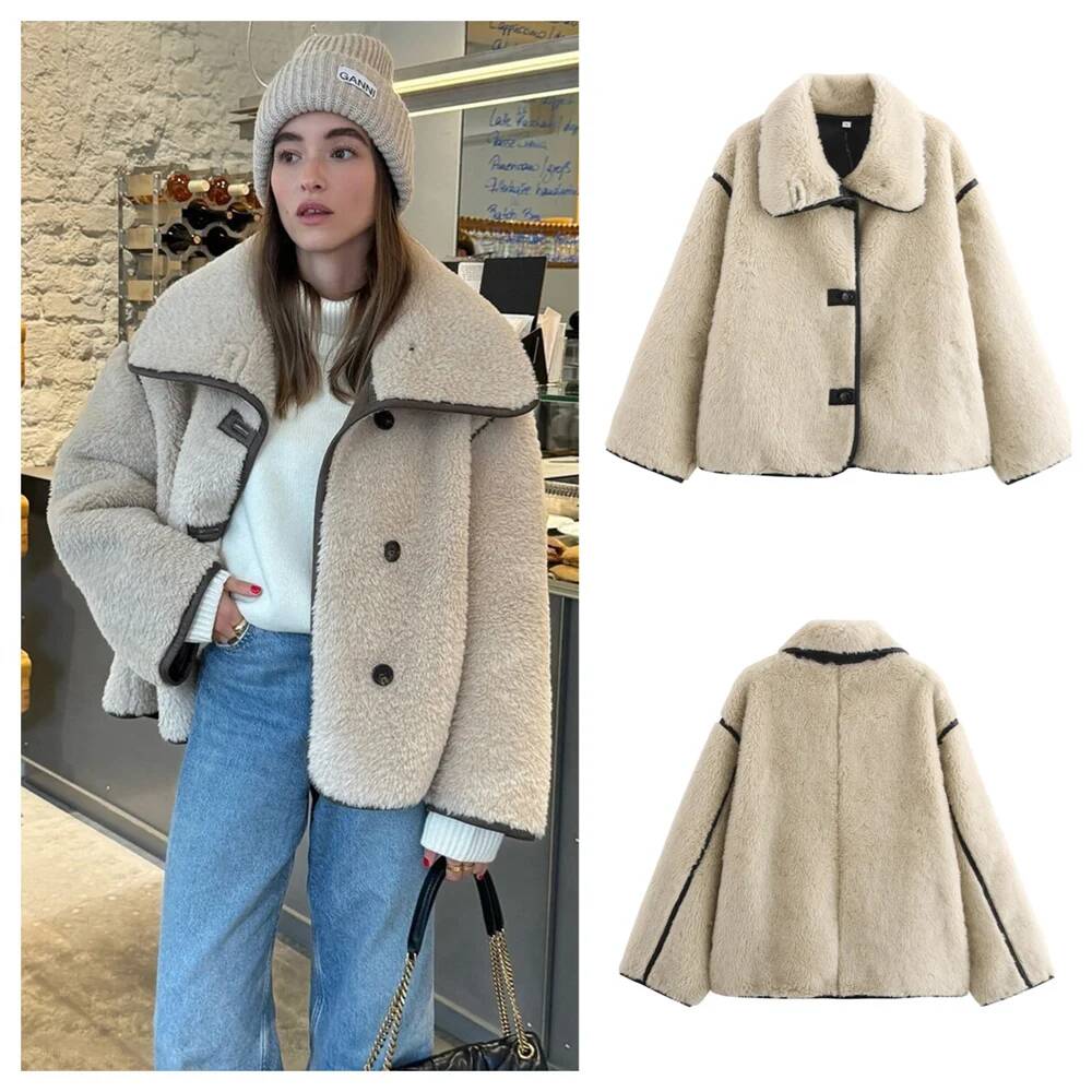Winter Clothing Taiwan - 2025年冬新作 レディース カジュアル ゆったり 暖かい ショート丈