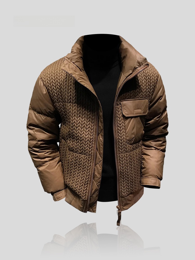 IT  メンズカジュアルダウンジャケット秋冬暖か襟米耳柄新  - Winter Sun Clothing のレビューと価格