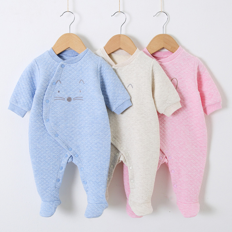 ベビーコットンロンパース服新生児長袖ユニセックスワンピースパ - Winter Clothing Newborn のレビューと価格