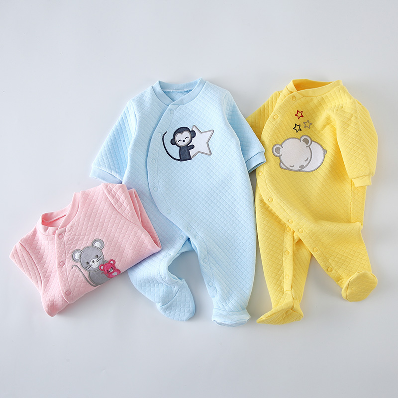 ベビーコットンロンパース服新生児長袖ユニセックスワンピースパ - Winter Clothing Newborn のレビューと価格