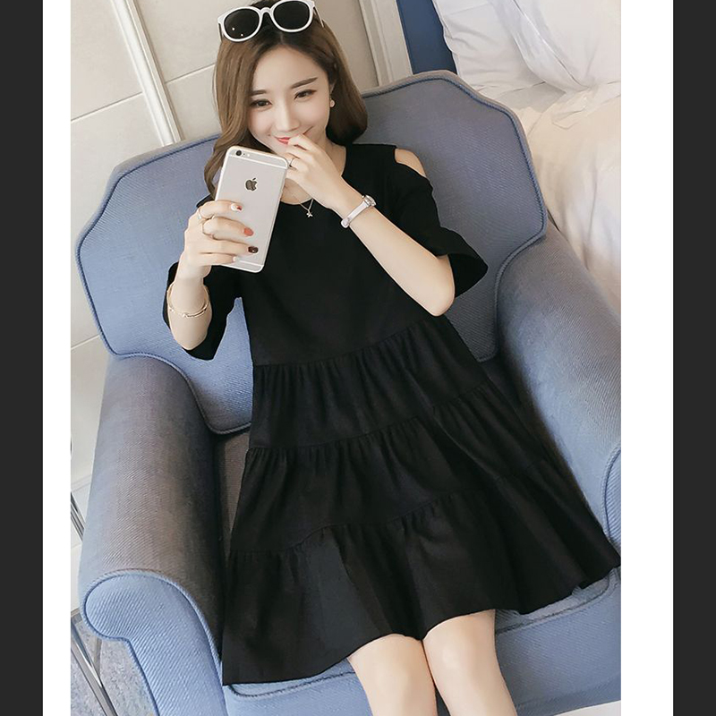 甘い O ネック折り蝶袖オフショルダーミニドレス女性服夏の新 - Winter Clothing H&M のレビューと価格