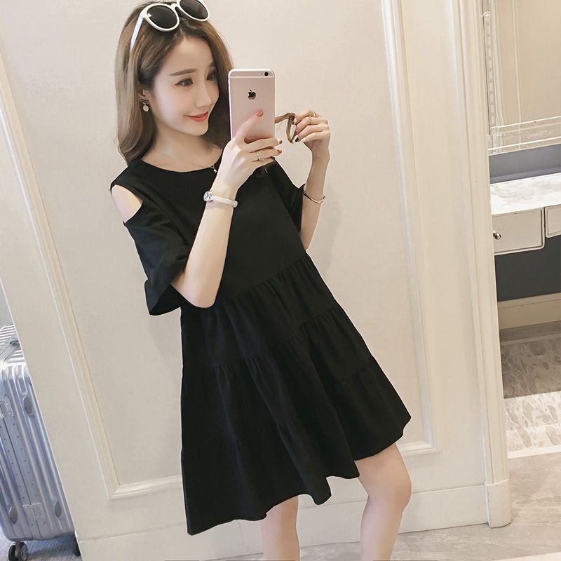 甘い O ネック折り蝶袖オフショルダーミニドレス女性服夏の新 - Winter Clothing H&M のレビューと価格