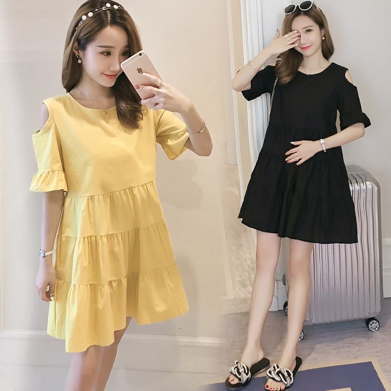 甘い O ネック折り蝶袖オフショルダーミニドレス女性服夏の新 - Winter Clothing H&M のレビューと価格