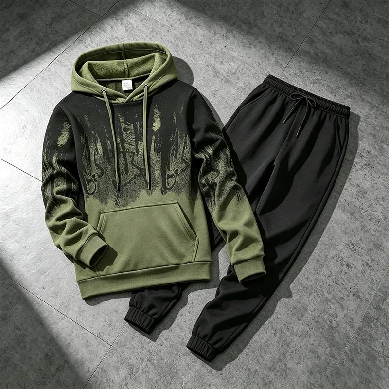 秋冬メンズパーカートラックスーツカジュアルスプラッシュドイン - Winter Clothes のレビューと価格