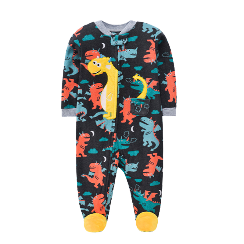 新生児男の子女の子ロンパース服冬パジャマジッパーフリース秋幼 - Winter Clothing Newborn のレビューと価格