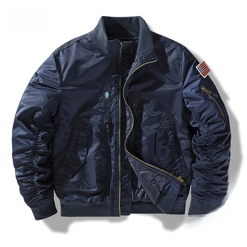 冬 MA1 メンズボンバージャケット厚みのある特大綿入り服男 - Winter Clothing Taiwan のレビューと価格