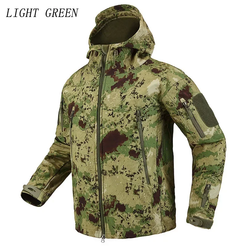 男性 M-5XL ジャケットパンツソフトシェルパーカーコート - Windproof Jacket Softshell のレビューと価格