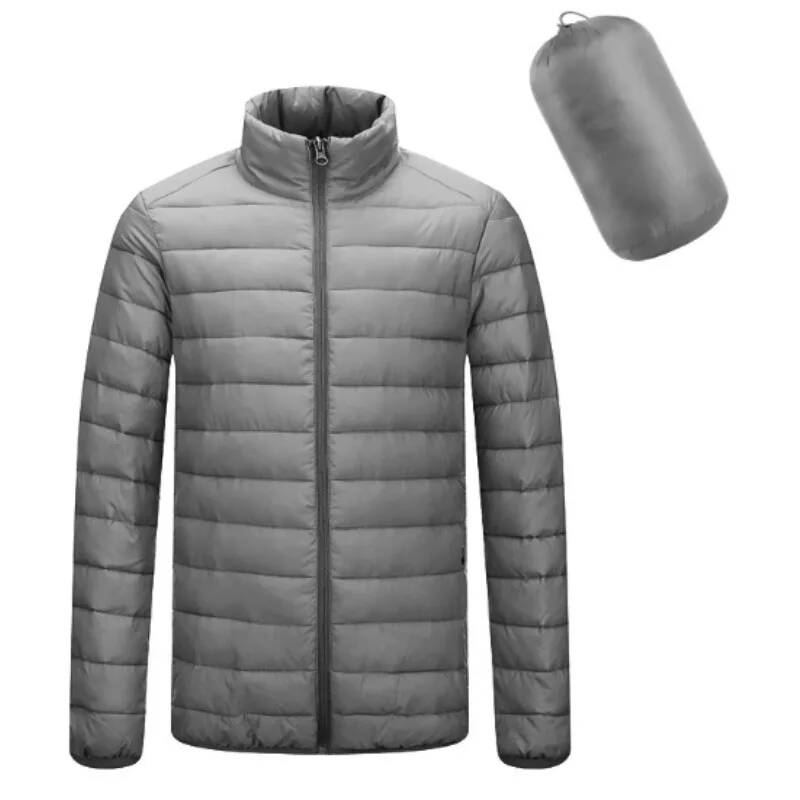 スタンドカラーカジュアルワークパーカーコートソリッド軽量サー - Winter Clothing Taiwan のレビューと価格