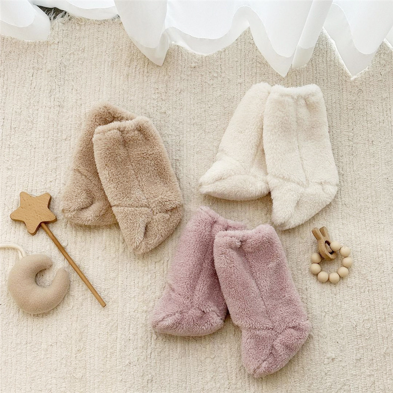 暖かい冬のベビーソックスコーラルフリースソックス幼児男の子女 - Winter Clothing Newborn のレビューと価格