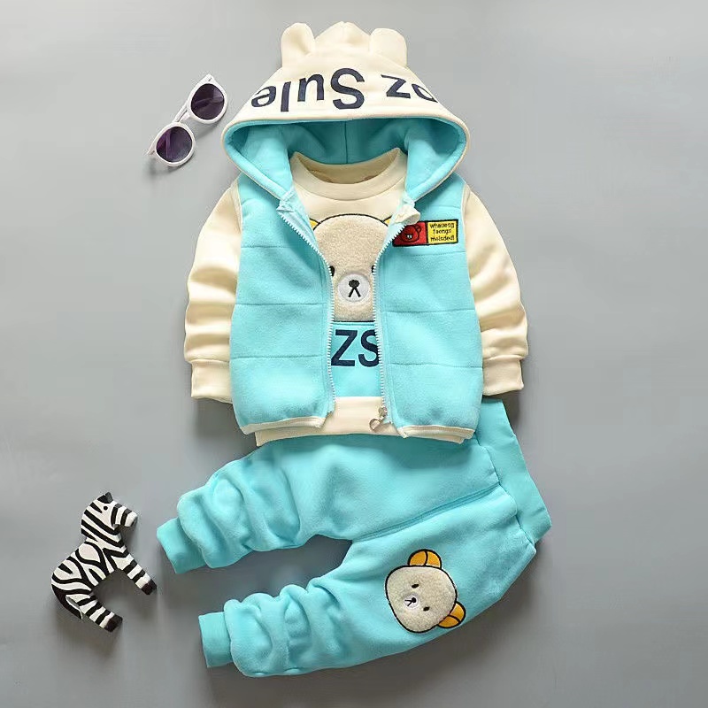 3個新生児服ベビー服セット幼児服秋冬ベスト + セーター + - Winter Clothing Newborn のレビューと価格
