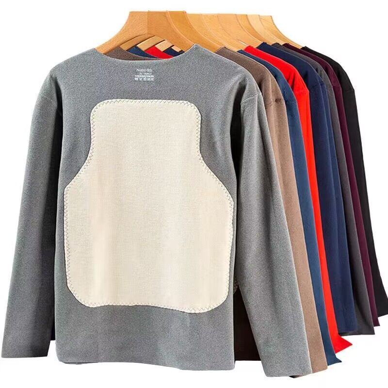 メンズウォームフリース裏地付きTシャツ,厚手のVネックTシャ - Winter Sun Clothing のレビューと価格