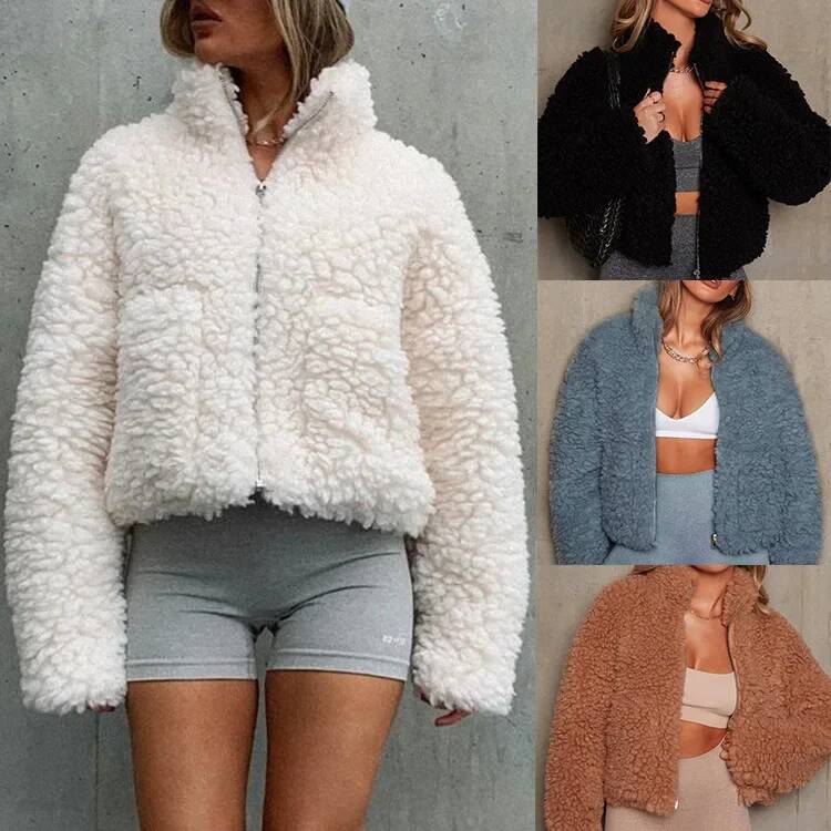 2026秋冬ファー衣料新作暖かい厚手プラッシュカーディガンシ - Winter Clothing Taiwan のレビューと価格