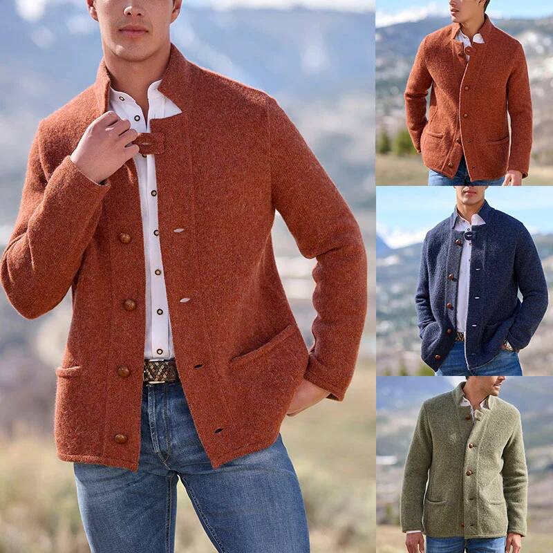 スタンドアップカラースーツジャケットカジュアルレトロボタンア - Winter Clothing Taiwan のレビューと価格