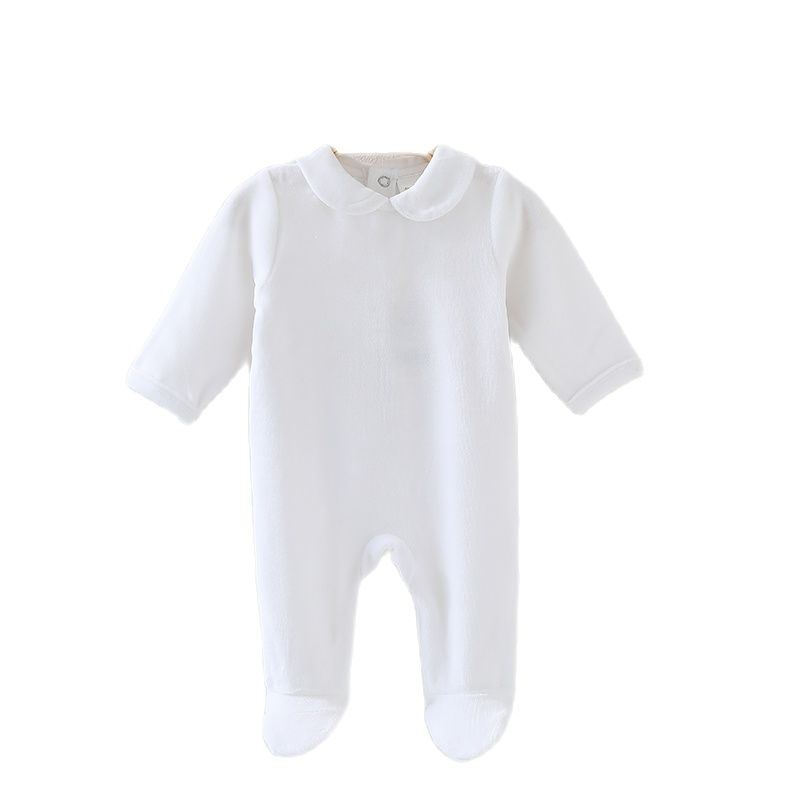 ベビーロンパースフッティ子供服長袖子供服新生児オーバーオール - Winter Clothing Newborn のレビューと価格