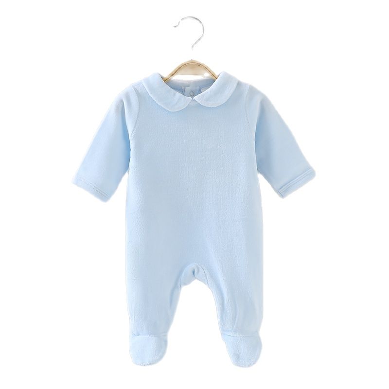 ベビーロンパースフッティ子供服長袖子供服新生児オーバーオール - Winter Clothing Newborn のレビューと価格