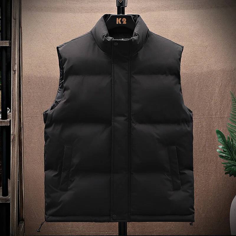 男性綿ベストパファーノースリーブコートメンズ無地ジャケット秋 - Winter Clothing Taiwan のレビューと価格