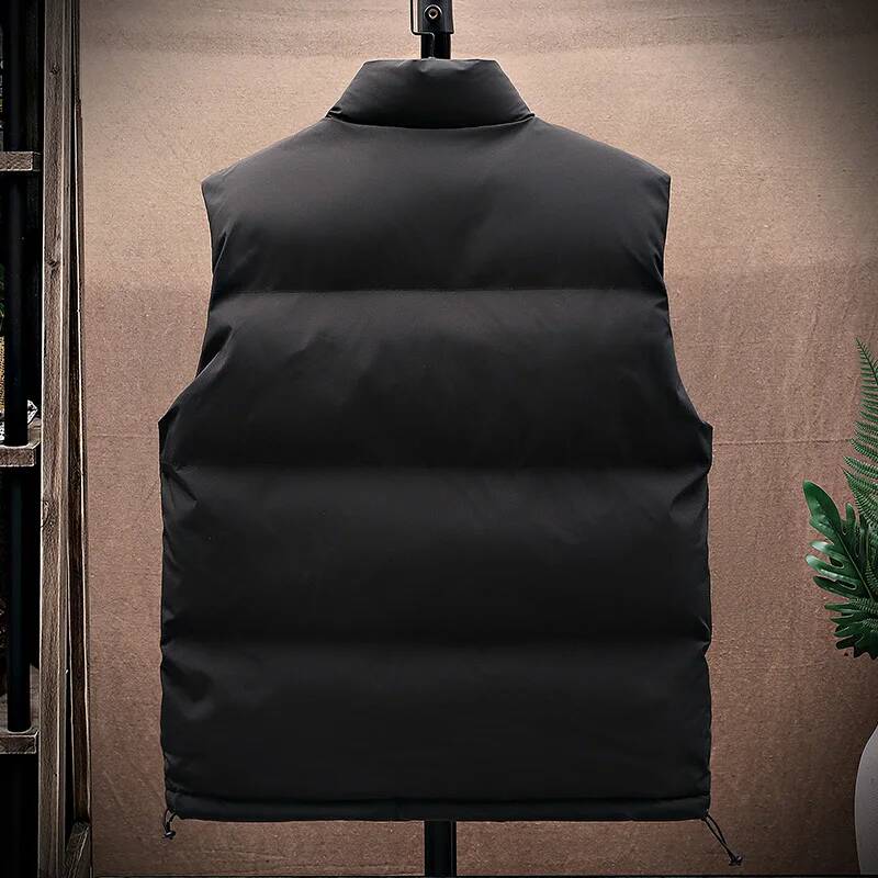 男性綿ベストパファーノースリーブコートメンズ無地ジャケット秋 - Winter Clothing Taiwan のレビューと価格