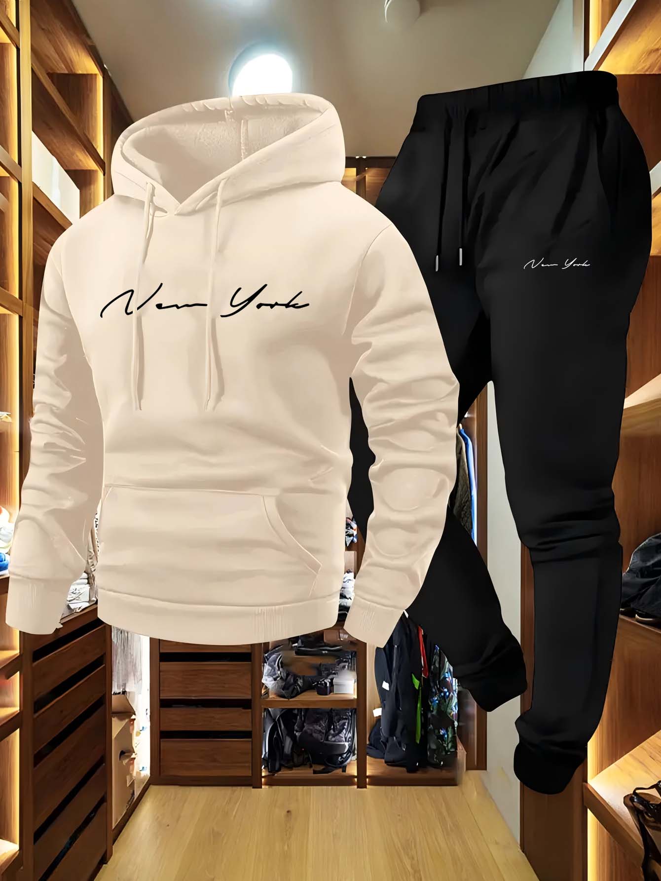 2026年ニューヨークテーマメンズソフトフード付きスウェット - Winter Clothes のレビューと価格