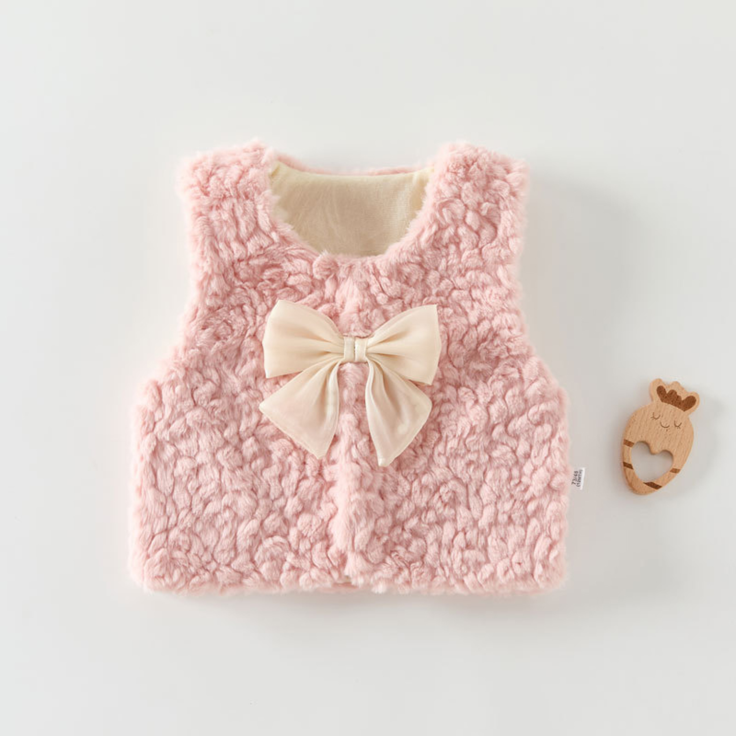 秋冬新生児女の子服ベスト幼児女の子服衣装フェイクファーベスト - Winter Clothing Newborn のレビューと価格