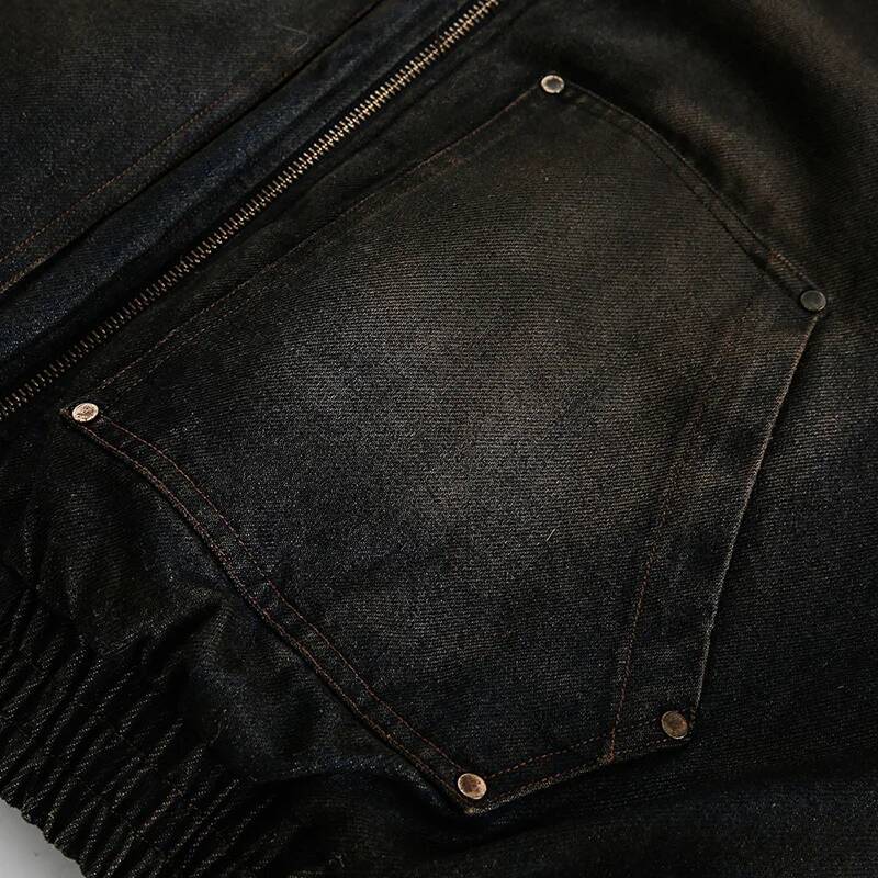 メンズパッド入りジャケット新しいファッションデニムフリースフ - Winter Clothing Taiwan のレビューと価格