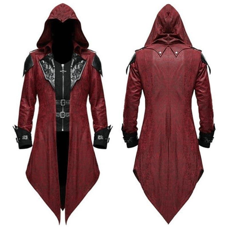 新作中世風ハロウィンレトロパッチワークジャケット メンズゴシ - Winter Clothing Design のレビューと価格