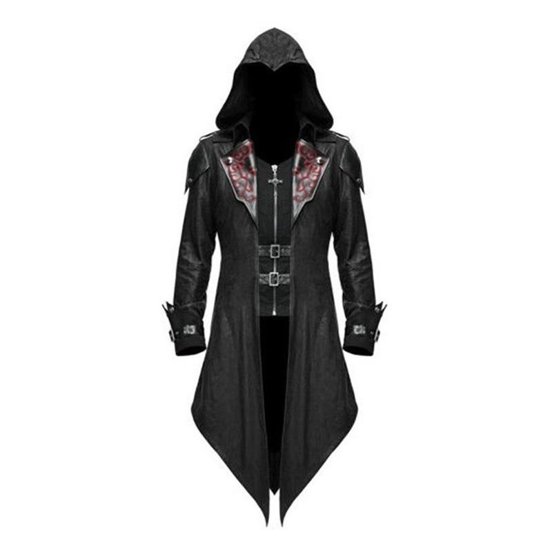 新作中世風ハロウィンレトロパッチワークジャケット メンズゴシ - Winter Clothing Design のレビューと価格