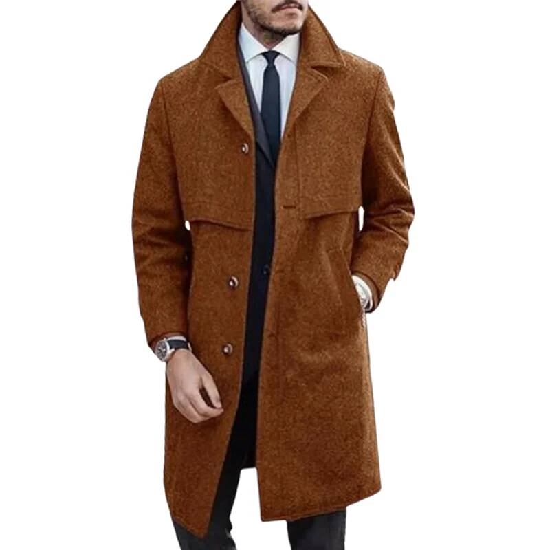 メンズラペルコート オフィスストリートカジュアルスーツ ウー - Winter Clothing Taiwan のレビューと価格