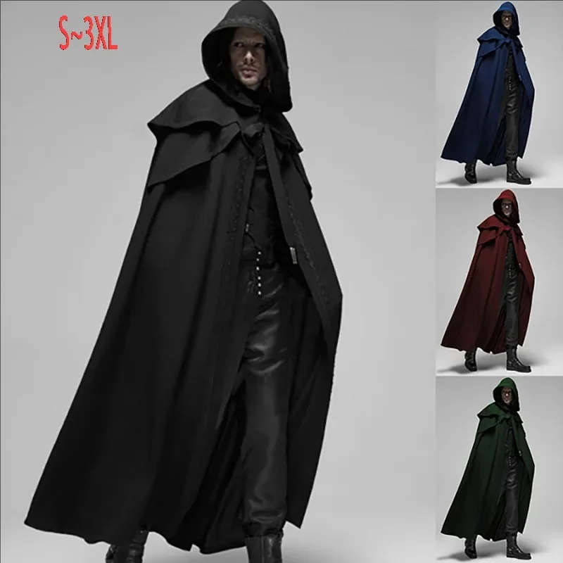 男性モンクコスプレ衣装 中世ヴィンテージゴシック フード付き - Winter Clothing Stores のレビューと価格